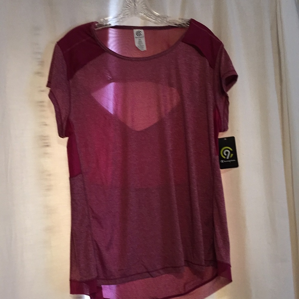Pink Champions top with cut out on back